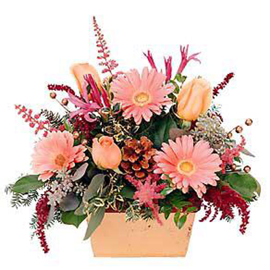Gerbera & Tulips arrangement