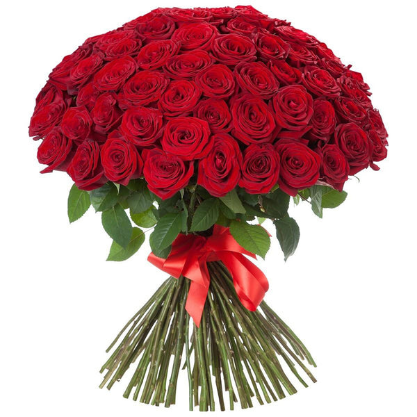 100 Red Roses Bouquet